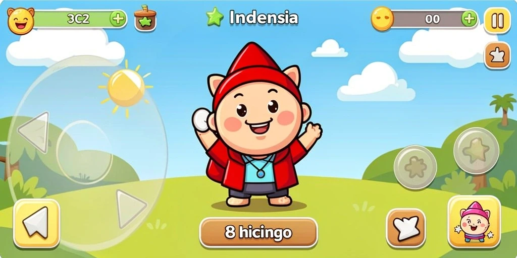 Tangkapan layar menampilkan variasi mini-game yang tersedia.