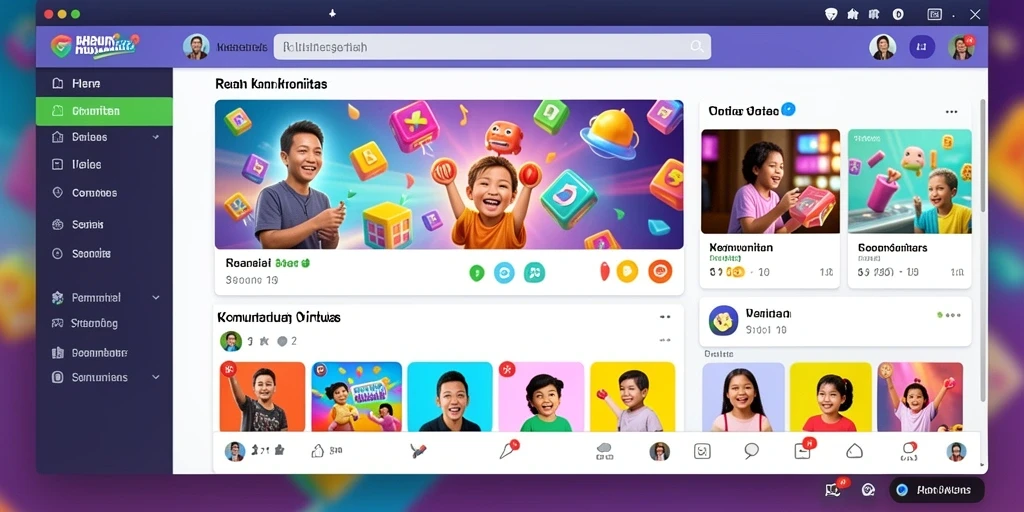 Kompetisi seru dengan teman-teman dalam game.