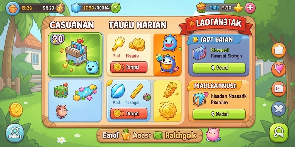 Fitur interaktif yang memungkinkan pemain bersosialisasi.