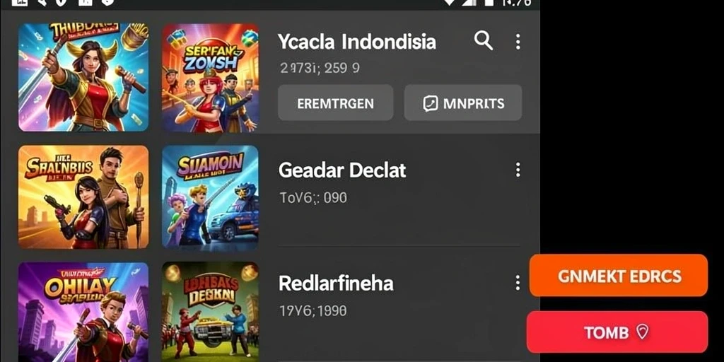 Screenshot dari sebuah level yang menantang.